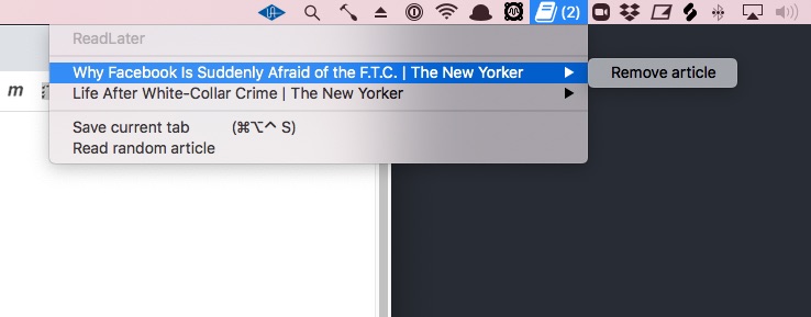 Preview of the menu bar you'll build.